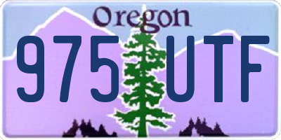 OR license plate 975UTF