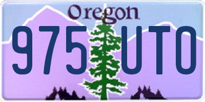 OR license plate 975UTO