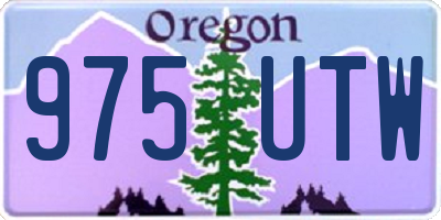 OR license plate 975UTW