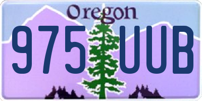 OR license plate 975UUB