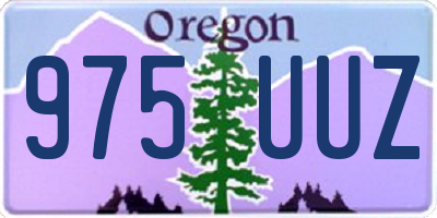 OR license plate 975UUZ