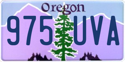 OR license plate 975UVA