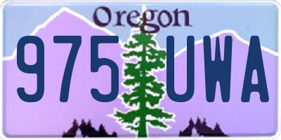OR license plate 975UWA