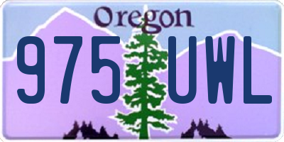OR license plate 975UWL