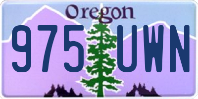 OR license plate 975UWN