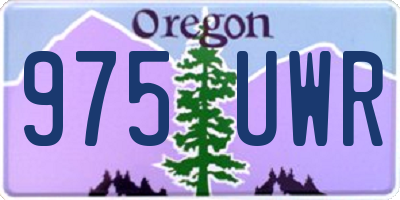 OR license plate 975UWR