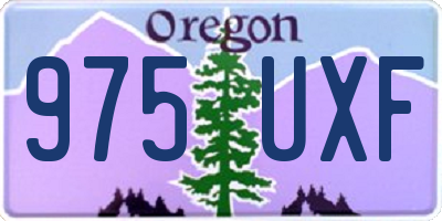 OR license plate 975UXF