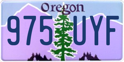 OR license plate 975UYF