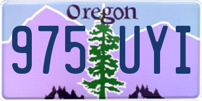 OR license plate 975UYI