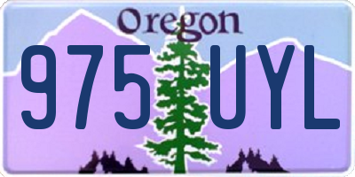 OR license plate 975UYL