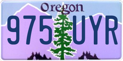 OR license plate 975UYR