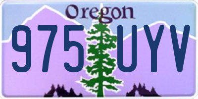 OR license plate 975UYV
