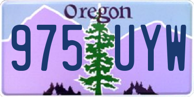 OR license plate 975UYW
