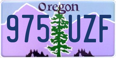 OR license plate 975UZF