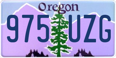 OR license plate 975UZG