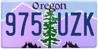 OR license plate 975UZK