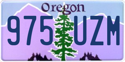 OR license plate 975UZM