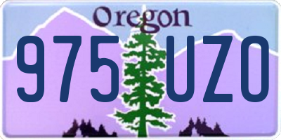 OR license plate 975UZO