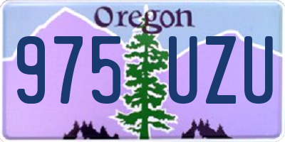 OR license plate 975UZU