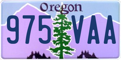 OR license plate 975VAA