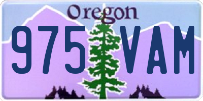 OR license plate 975VAM