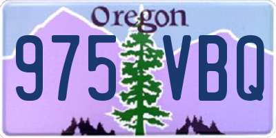 OR license plate 975VBQ