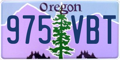 OR license plate 975VBT