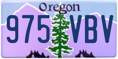 OR license plate 975VBV