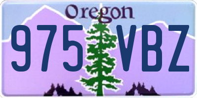 OR license plate 975VBZ