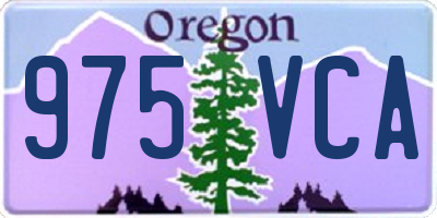 OR license plate 975VCA