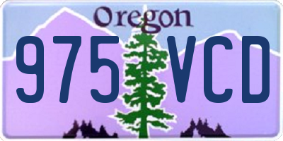 OR license plate 975VCD