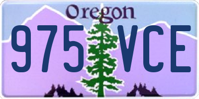 OR license plate 975VCE
