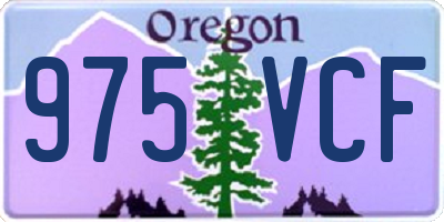 OR license plate 975VCF