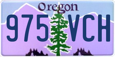 OR license plate 975VCH