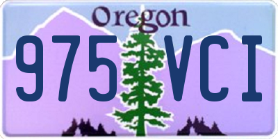 OR license plate 975VCI