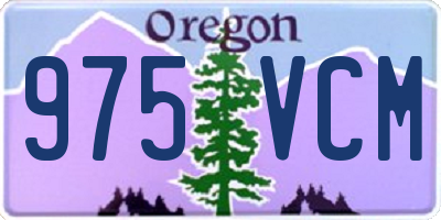 OR license plate 975VCM
