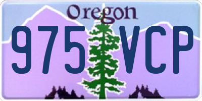 OR license plate 975VCP