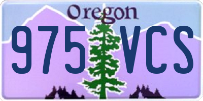 OR license plate 975VCS