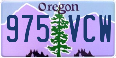 OR license plate 975VCW