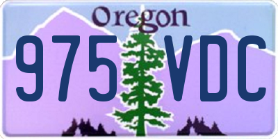 OR license plate 975VDC