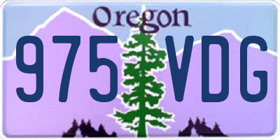 OR license plate 975VDG