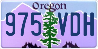 OR license plate 975VDH