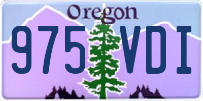 OR license plate 975VDI