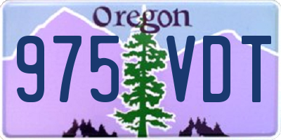 OR license plate 975VDT