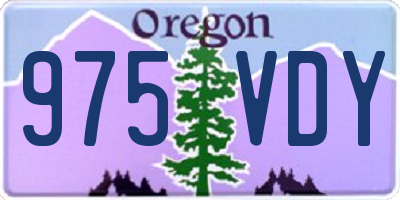 OR license plate 975VDY