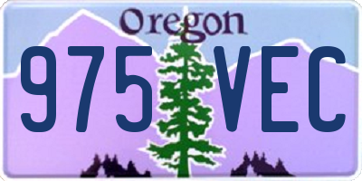 OR license plate 975VEC