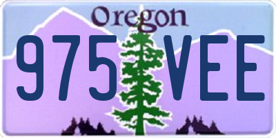 OR license plate 975VEE