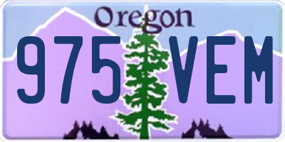 OR license plate 975VEM