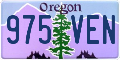 OR license plate 975VEN