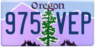 OR license plate 975VEP